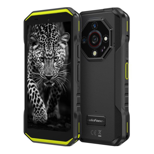  Téléphone robuste Ulefone Armor X32, 6 Go + 256 Go, vision nocturne, écran 5,65 pouces, Android 14, MediaTek Helio G91 Octa Core, réseau : 4G, NFC, OTG (vert) SU892G1555-010